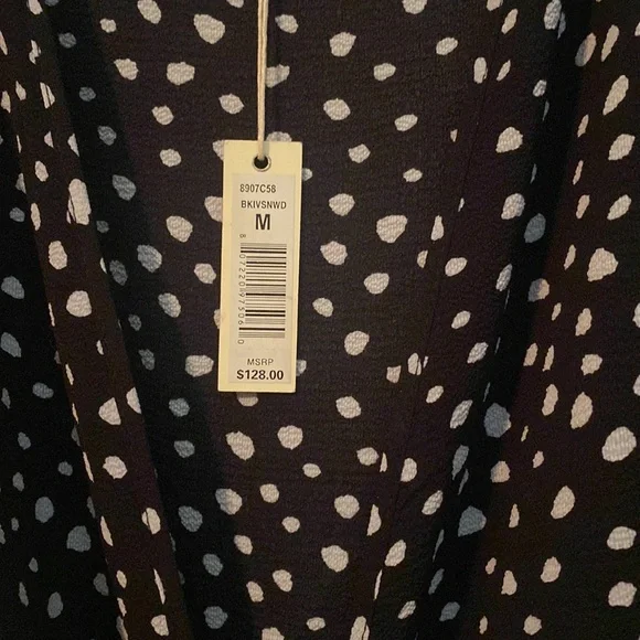 Max Studio Patterned Ruffle Wrap Midi Dress New with tags size M - Picture 15 of 16